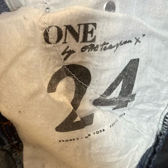 Revolve Jeans Womens 24 One Teaspoon Free Bird Dusty Destroyed Low Rise 90s Goth - Picture 14 of 14